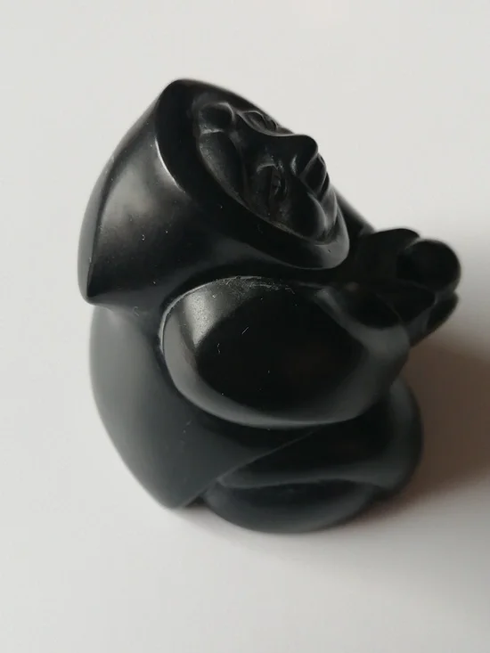 🇨🇦 Vintage Boma Inuit Eskimo Woman Figure Carving - Home Art Collectible - Picture 5 of 11